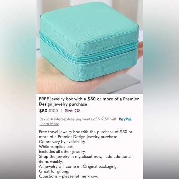 NWT Keeper wrap bracelet with blue leather strap and crystals silver plated - Picture 5 of 6